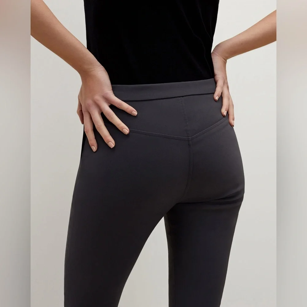 M.M. Lafleur The Foster Cigarette Pant - PowerStretch in Monsoon Grey Size 6.